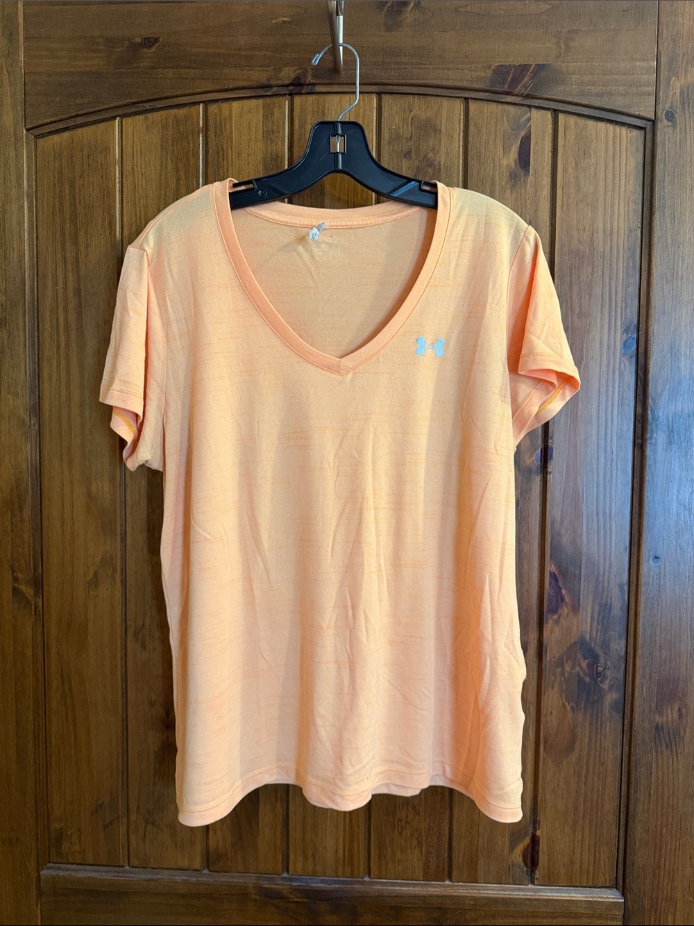 Under Armour Orange (darker than pic) V-Neck Short Sleeve Tee